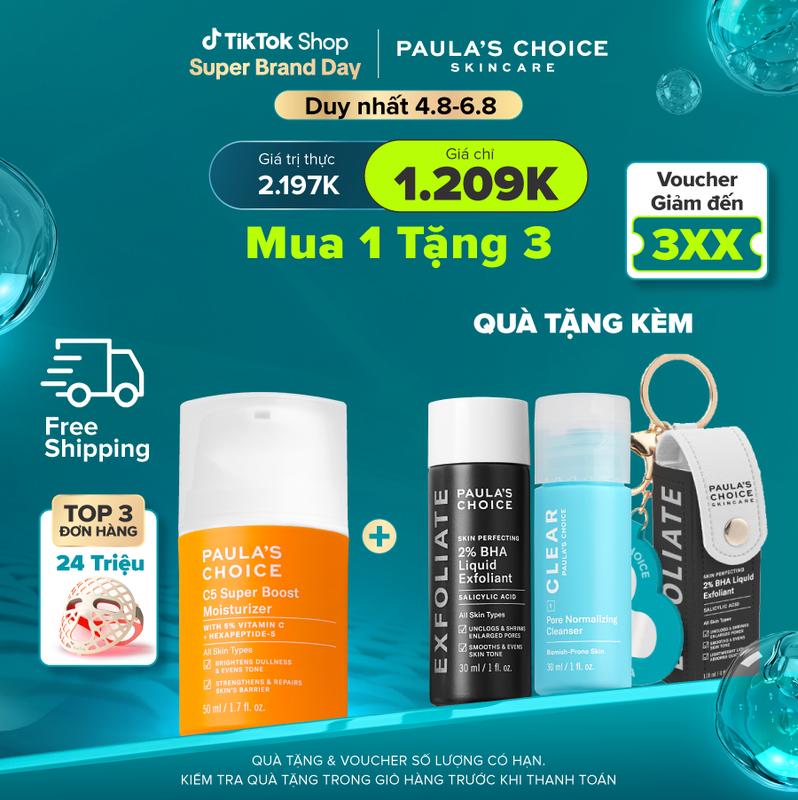 Kem dưỡng ẩm Vitamin C hỗ trợ làm sáng da Paula's Choice C5 Super Boost Moisturizer 50ml A2900