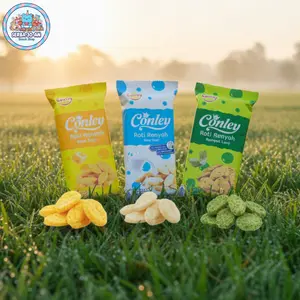 Conley Roti Renyah Isi 5 Pcs - Susu - Rumput Laut - Keju - Cokelat - Snack Lezat dan Nikmat