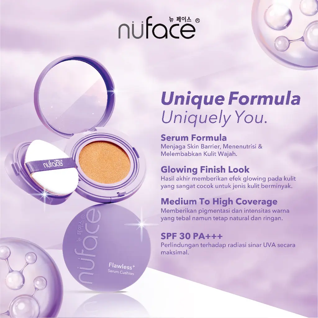Nuface Flawless+ Serum Cushion with SPF 30 PA+++ (Medium to High Coverage)