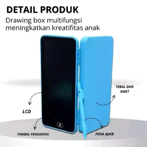 Kotak Pensil Drawing Box LCD Papan Coret Kreatif Anak Dengan Digital Pad Edukasi Anak Anak