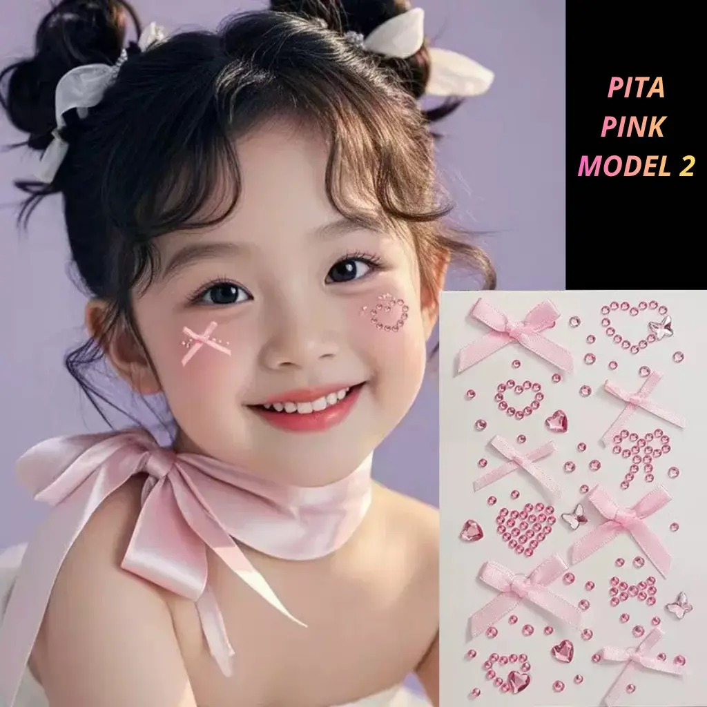 Stiker hello kitty rias lucu / stiker festival tahun baru riasan selebriti anak-anak dan dewasa