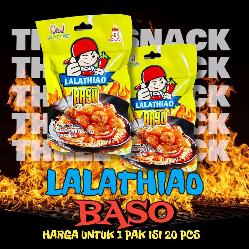 Camilan Protein Kedelai Lalathiao Baso 1 Pak Isi 20 Pcs Halal 0