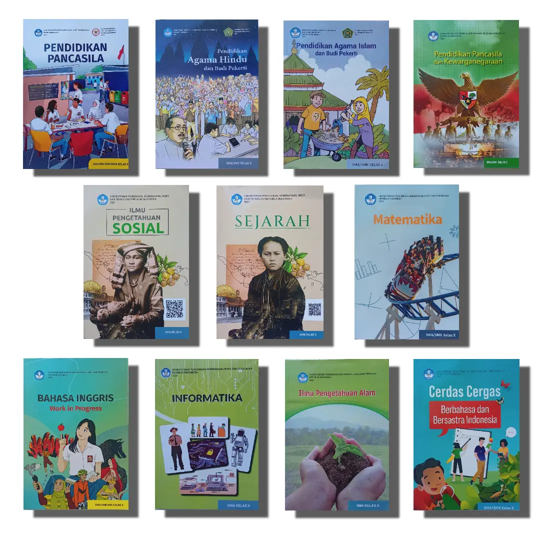 Buku Kurikulum Merdeka SMA Kelas 10 Kurikulum Penggerak Revisi Terbaru MAtematika IPS IPA Informatika