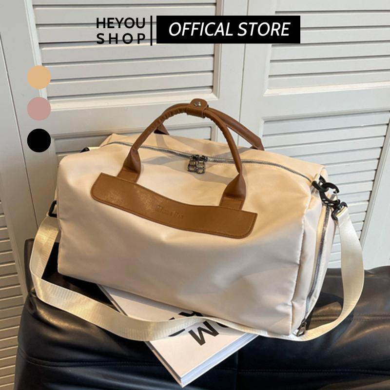 Túi du lịch vải Oxford chống nước, túi du lịch ngắn ngày có ngăn để giày, túi trống du lịch thể thao nam nữ Bag04B