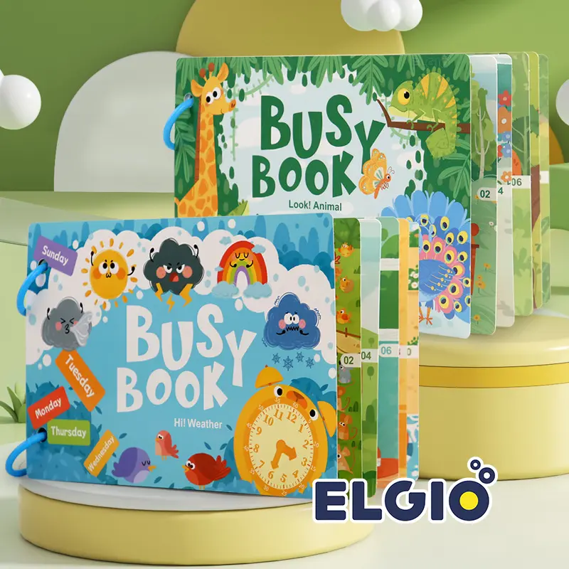 Mainan Edukasi Buku Anak Baby Busy Book Bayi Aktivitas Kids DIY Education