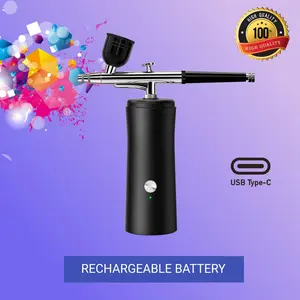 Portable kompresor air brush set make up wajah nail art decal dekorasi kue Spray Paint