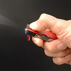 Outdoor Multifunction Mini Keychain Knife LED Light Nail Clipper