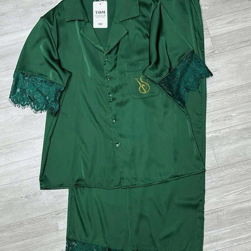[SALE XÃ KHO] pijama lụa latin màu trơn cho nữ 40-60kg 1