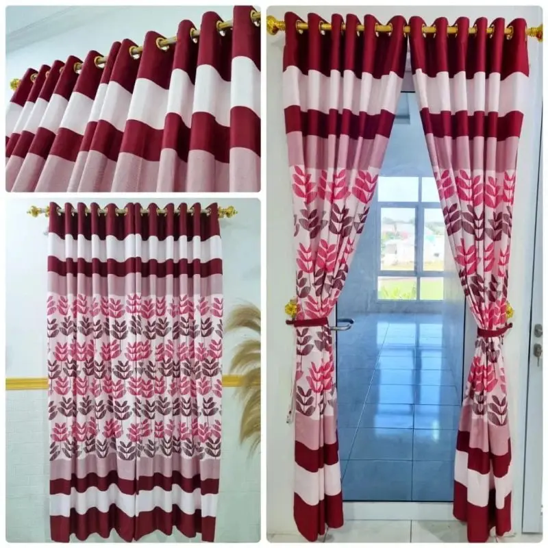 Gorden Smokring 12 Ring Free Tali Untuk Jendela Dan Pintu Panjang 220 Lebar 110 Bahan POLY MICRO 6
