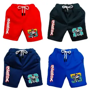 Celana pendek anak laki laki motif angka roblox-1-11 tahun-fashion Katun