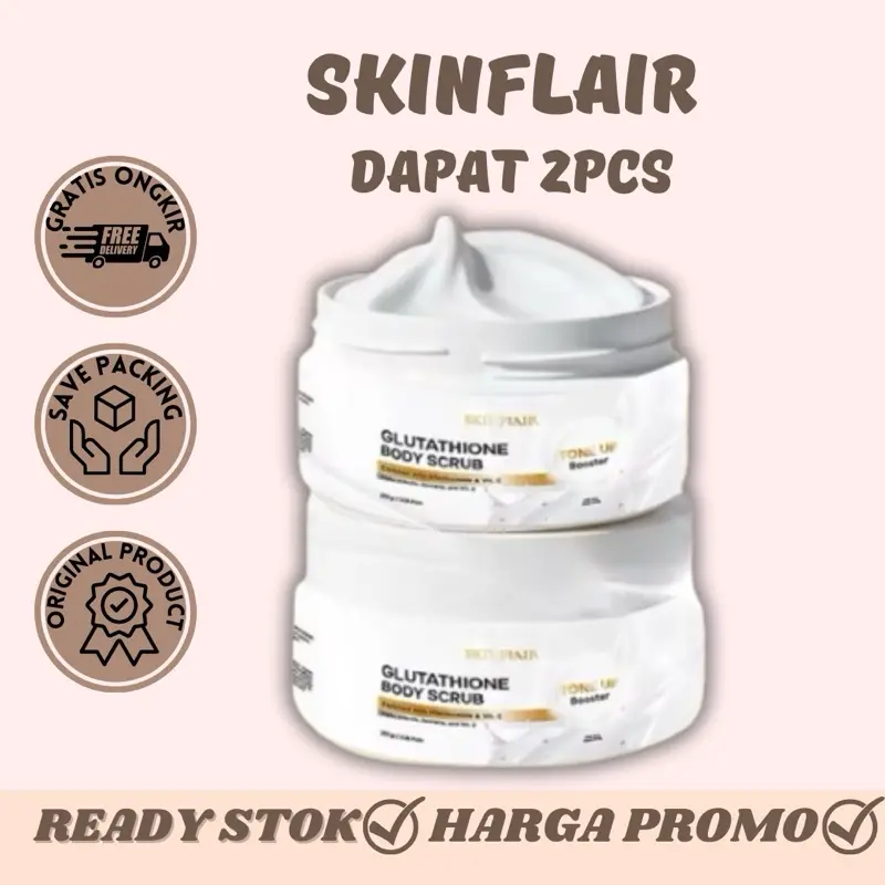 GLUTATHIONE BODY SCRUB TONE UP BOOSTER by Skinflair - Shop | Tokopedia