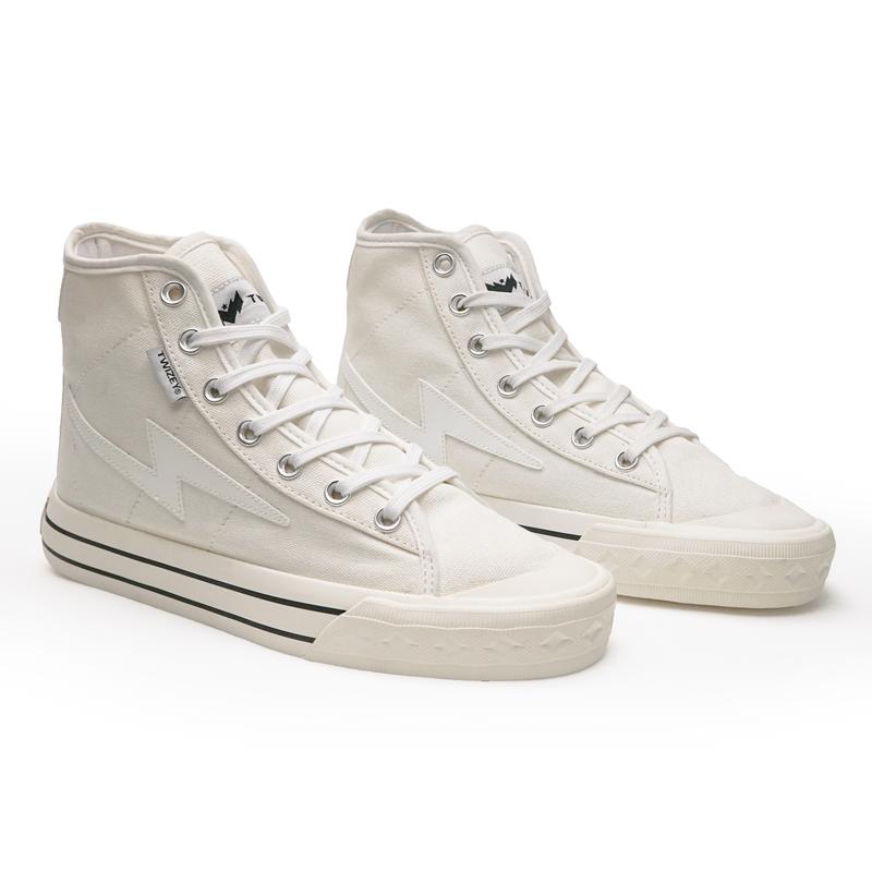 Sepatu Twizey ambigu white Hi sepatu brand lokal keren pria wanita Casual  original Canvas Karet Sneakers Kasual Shoes Putih Hitam Black Kerja 2