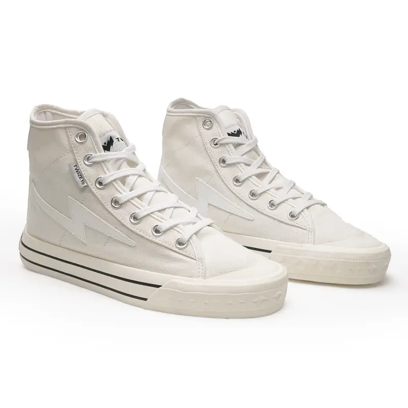 Sepatu Twizey ambigu white Hi sepatu brand lokal keren pria wanita Casual  original Canvas Karet Sneakers Kasual Shoes Putih Hitam Black Kerja 2