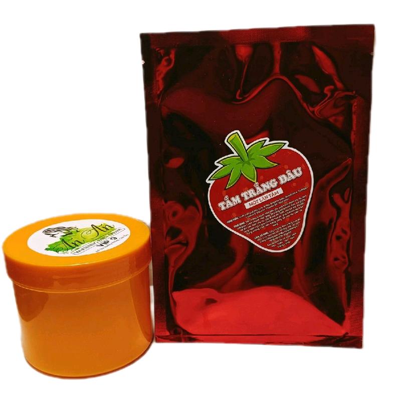 1 hộp kem  An An WHITENING body CREAM Vip 9 hổ trợ dưỡng trắng và cấp ẩm 500g tặng 1 bịch tắm trắng dâu Women Nữ Women Nữ hổ trợ dưỡng trắng da