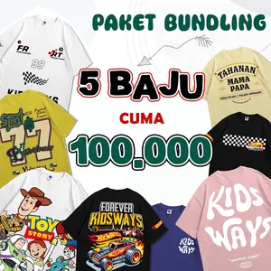 [FREE ANGPAU] Paket Bundling Hykids Baju Anak Usia 1-6 Tahun Untuk Laki-laki dan Perempuan Motif Terbaru