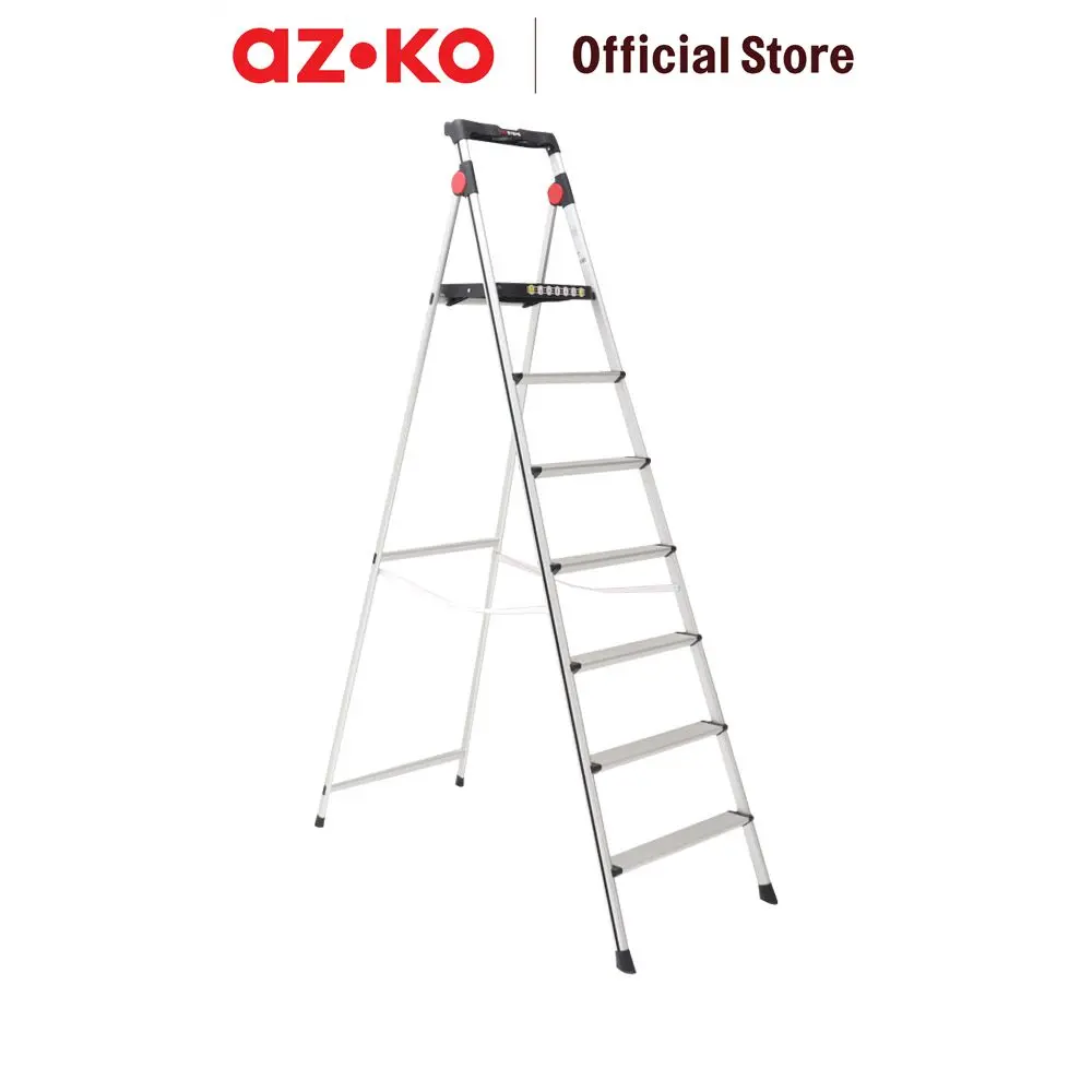 AZKO Fixsteps Tangga Lipat Aluminium American Type 7 Step Ladder Lipat Tangga Lipat Tangga Portable Step Ladder