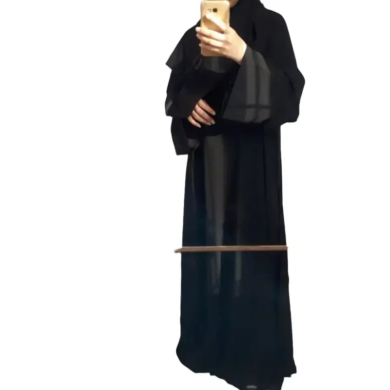 (BISA COD ) ABAYA TURKEY TERBARU cantik dress muslim pesta tangan wolfis zipper lembut gamis wanita syari hitam turki mewah umroh basic jubah putih Jubah Putih Bordir Bordir Lebaran Maxi Arab