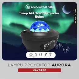 Lampu Starry Proyektor Bulan Bintang untuk Kamar Tidur dengan Desain Aesthetic