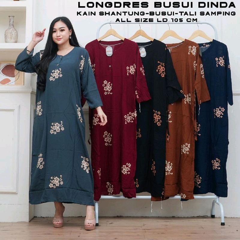 [TERMURAH]100rb dapat 3pcs LONGDRESS BUSUI JUMBO /Daster Lengan Panjang Rayon Wanita Pendek Kancing 7