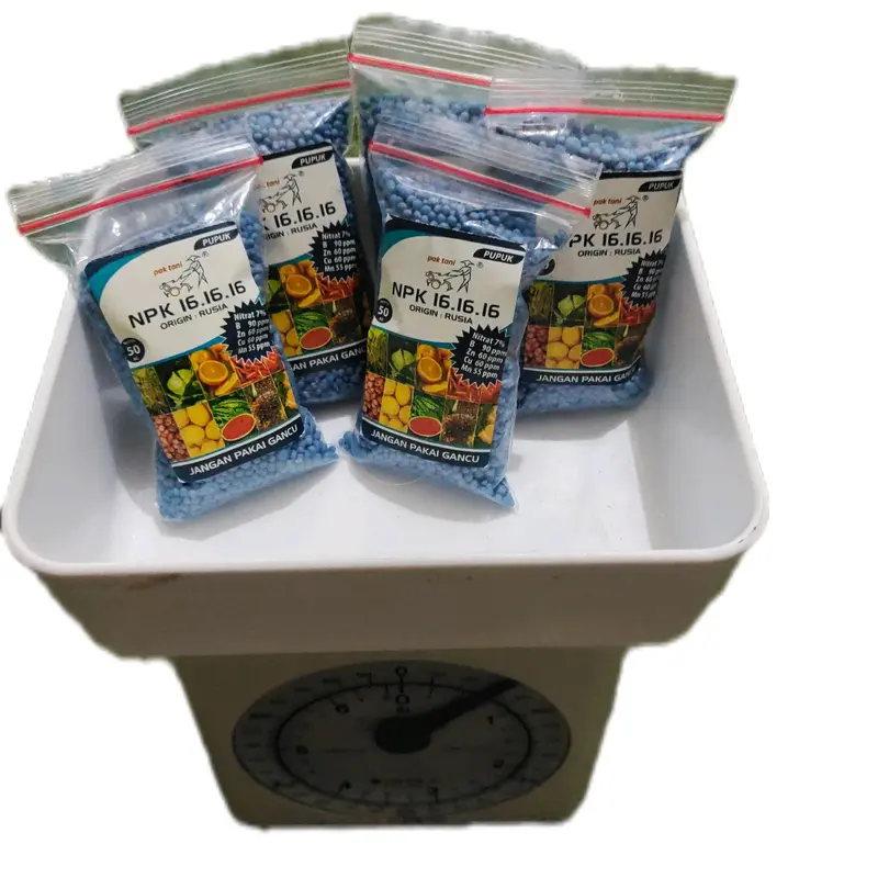 Pupuk NPK 16 16 16 Pak Tani Repack 100gr Biru Tanaman 5