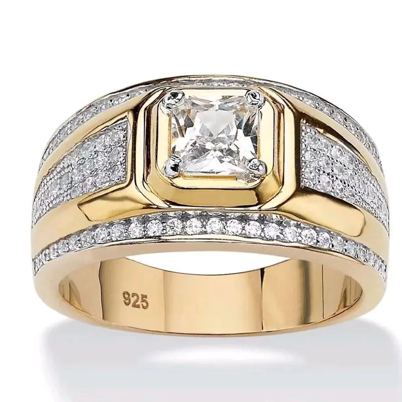 CINCIN WANITA ARTIS KOREA BATU  BAHAN TITANIUM HIGH QUALITY Elegan Rings Gold 2