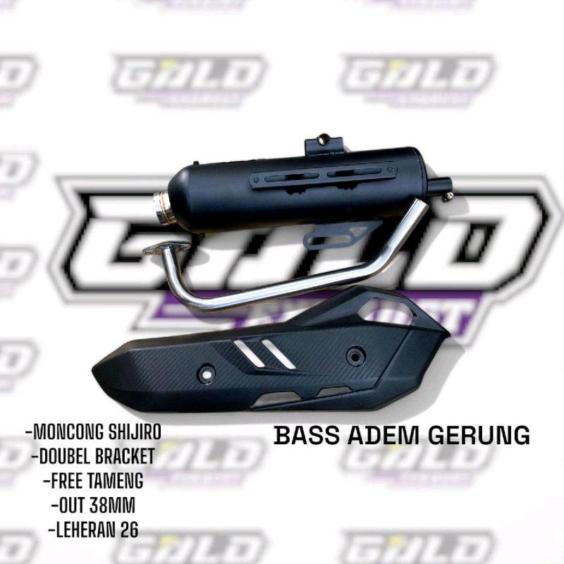 Knalpot Standar Racing Original GOLD EXHAUST Full Aksesoris Tameng Air Blade Gen 2 Bass Adem untuk Motor Vario, Beat, Nmax, Aerox, PCX Motorcycle Motorcycle shijiro Kamera 2