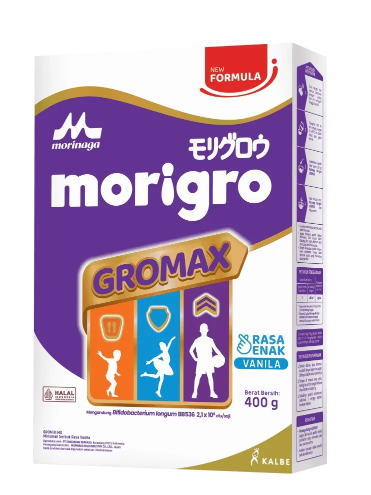 Morigro Gromax Vanila 400g Box (per Dos) - Morinaga