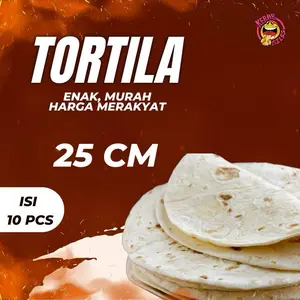 Tortilla PREMIUM 25cm isi 10 pcs lembar tortila kulit kebab