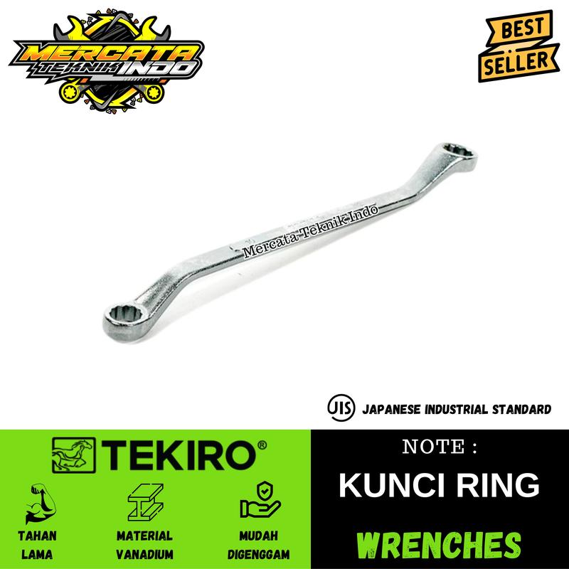 TEKIRO Kunci Ring Ukuran 6 - 32 MM Original 2