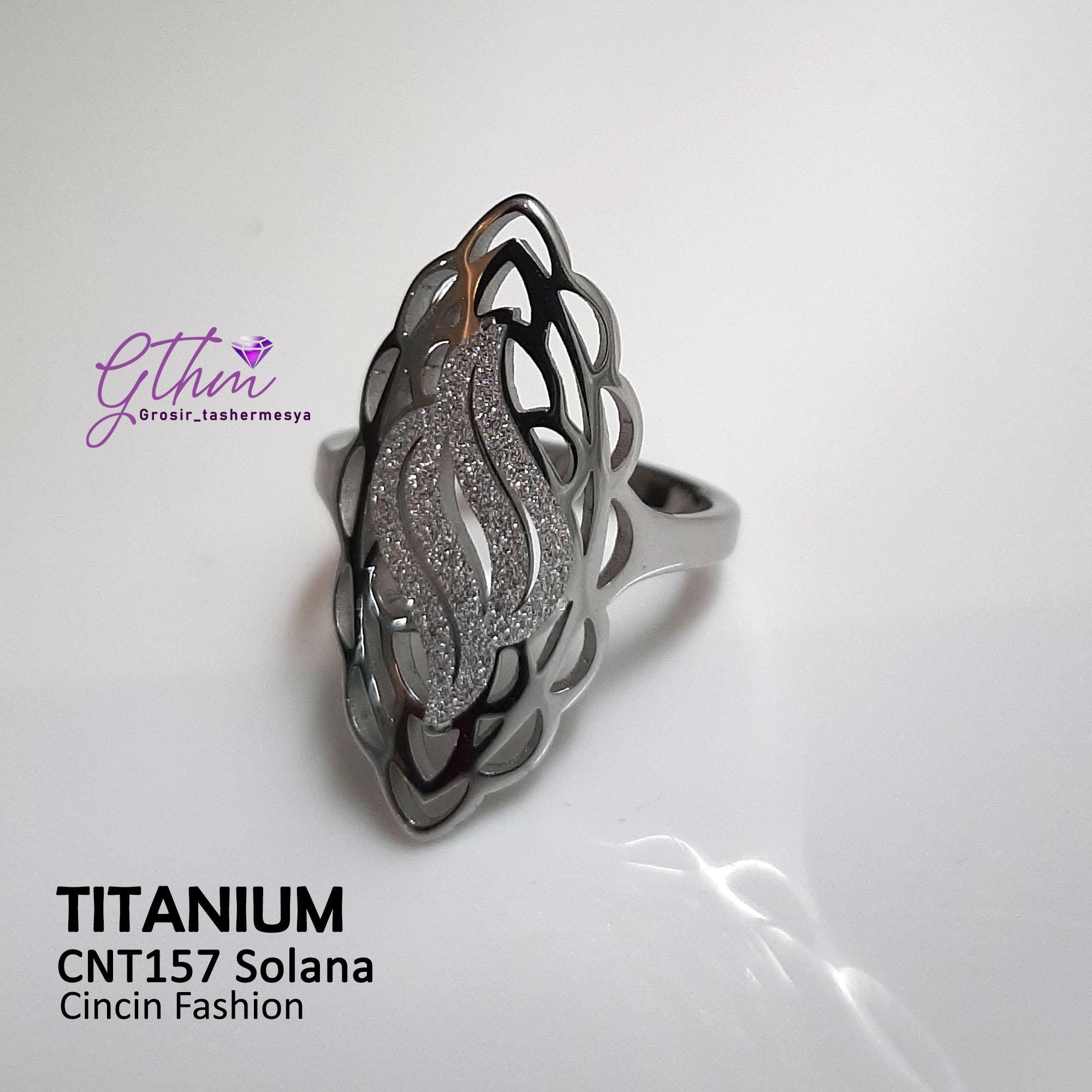 Cincin Ori Titanium Ukir Etnic Model Elegan Keren Kesan Mewah Cocok dipakai pesta kondangan Awet Anti Karat cnt157 Rings
