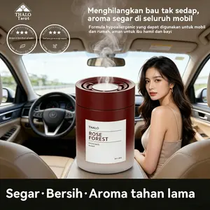 pengharum  estetik Gel Aroma Multifungsi Untuk Mobil Dan Rumah, Netralisir Semua Jenis Bau Tak Sedap Di Ruangan, Ekstrak Tumbuhan Alami Dengan Daya Tahan Aroma Sangat Panjang, Hypoallergenic Tidak Berbahaya, Desain Minimalis Portabel
