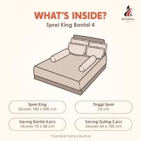 Gambar Illusions - Sprei King 180x200 Tinggi 25Cm Bantal 4 - Ralia dari Lady Rose Sprei Kab. Bandung 3 Tokopedia