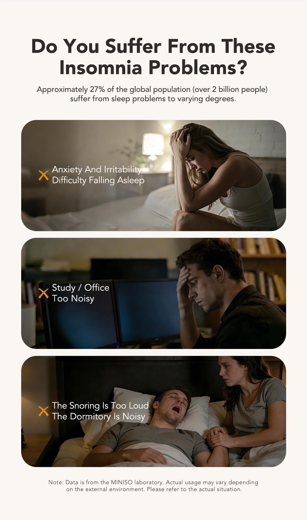 MINISO MS217 Sleep Earbuds, Comfortable, lightweight design, Bluetooth 6.0, IPX5 waterproof, HIFI sound quality, suitable for sleeping, working, studying, and voice calls | Built-in microphone | AI translation