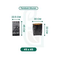 Gambar Polybag Tanaman 45x45 Tebal isi ± 8 Lembar Polibag Besar 45 x 45 Awet - 45x45 ± 8 pcs dari Benih Seribuan Kab. Boyolali 3 Tokopedia