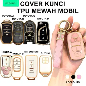 Cover Kunci Universal Mobil Mewah Coquette + Gantungan Luxury Pelindung Kunci By Caseus Indonesia Car