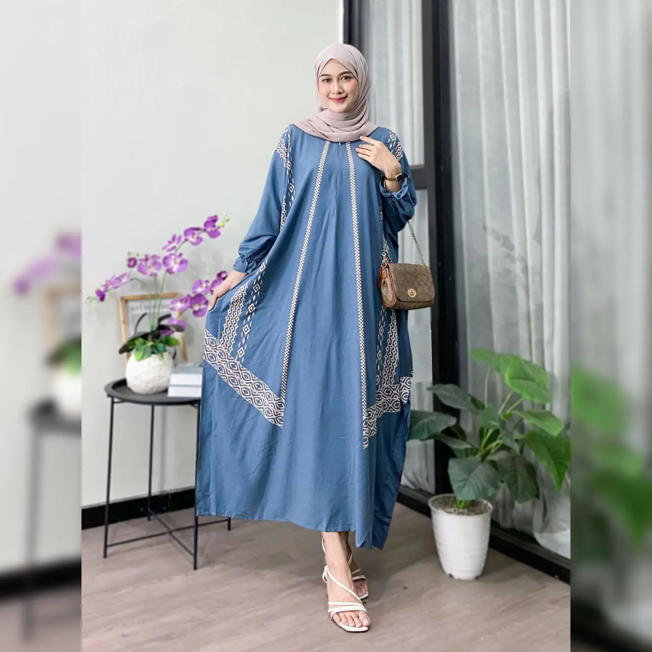 Gamis Kaftan 2024 abaya rayon crinkle mewah elegan premium syar'i gamis kaftan batik kekinian motif