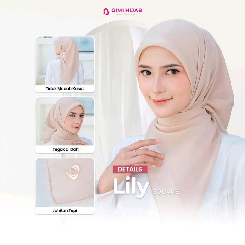 Kerudung Lily Square Batch 2 untuk Muslim 2