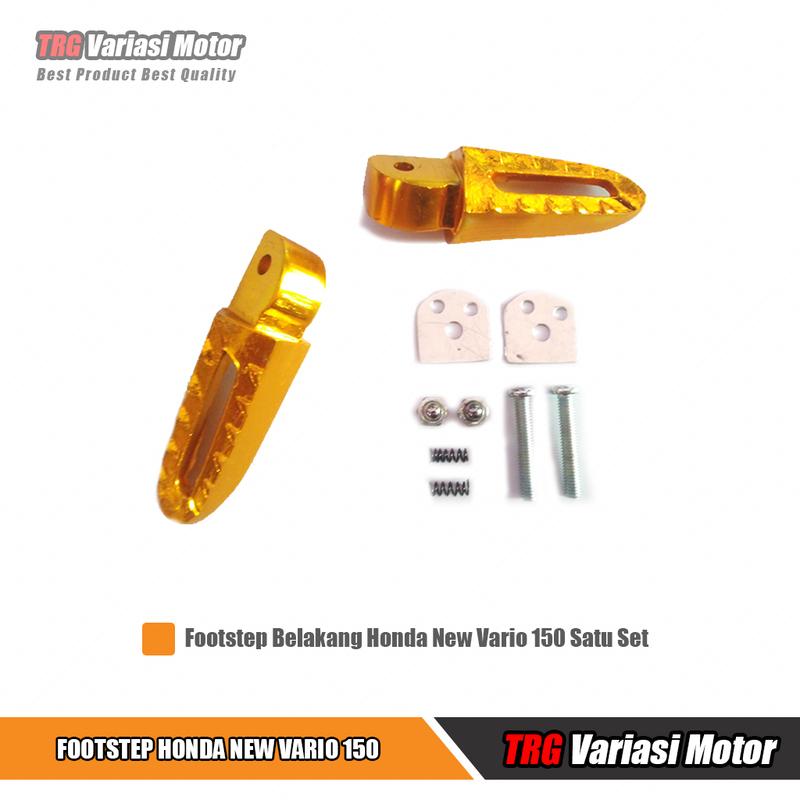 Footstep Vario 125 150 CNC Satu Set 4 Varian Warna Free Baut Motor 4