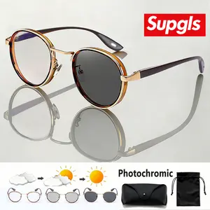 [Supgls] Kacamata Hitam Photochromic Edisi Premium untuk Nyetir Pria Cocok untuk Mengemudi, Mendaki, dan Memancing, dengan Perlindungan UV400, Kacamata Olahraga Luar Ruangan, Kacamata Hitam untuk Semua Ukuran Kepala
