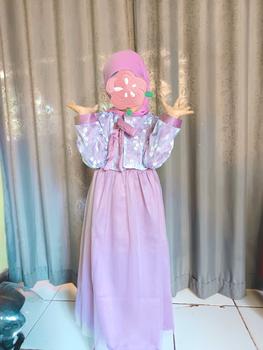 Product Review of Mafaza Dress Kids Pesta Brukat Mewah Simple Elegant Gamis Anak Perempuan Muslimah Umur 3 4 5 6 Tahun Bahan Velvet Mix Tile Gaun Lebaran Baju Anak Cewek Perempuan Kondangan Pink from I**💐 1