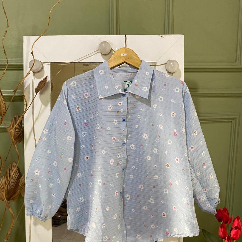 Atasan kemeja polos dan motif (semua warna tanyakan) 3