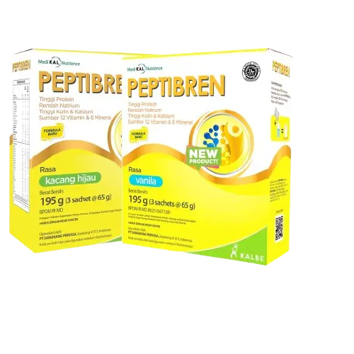 Susu Peptibren 195gr Rasa Vanila & Kacang Hijau - Membantu Menjaga Kesehatan 0