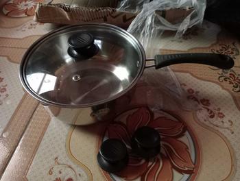 Product Review of 1 Pcs Panci Susu Stainless Steel Milk Pot Panci Sup Soup Pot Milk Pot Gagang Multifungsi Uk 20 cm from S**i E**6 1