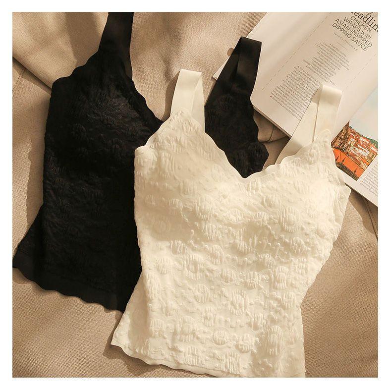 Áo Vest Nữ, Áo Ngực Có Dây Đeo Tích Hợp, Đồ Lót Giúp Lưng Bạn Đẹp Hơn, Dopamine Phổ Biến, Có Thể Mặc Bên Ngoài, Áo Ống