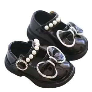 Sepatu loafers Docmart anak perempuan kekinian/ size 22-25 s/d 31-35 Variasi warna hitam putih glossy Fashion Kaki