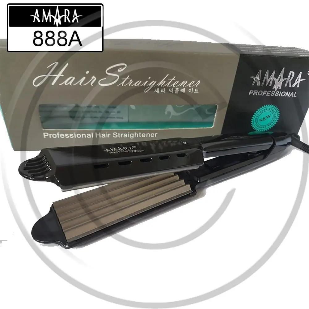 AM-888A / Catokan Rambut Amara Proffesional Baba (Genteng) (ZigZag) (Gerigi) catok wave tidak steker eu