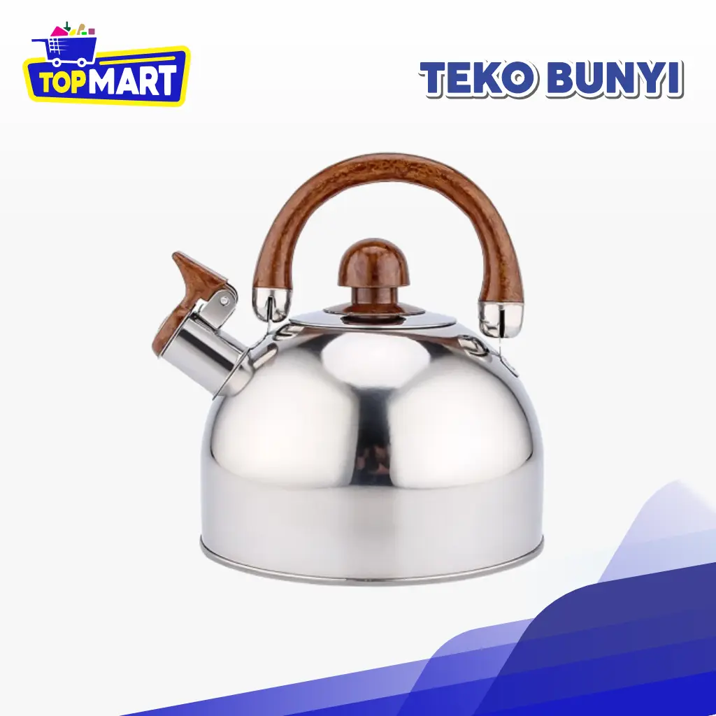 TOPMART - Teko Bunyi Stainless Stee Kapasitas 2.5 Liter / Teko Siul / Teko Pemanas Air