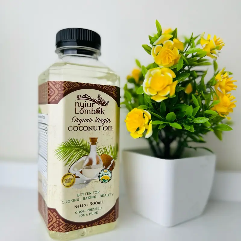 Vco Minyak Kelapa Murni Nyiur Lombok untuk Menumis, Baking, dan Perawatan Gigi - Salad, Oil 4