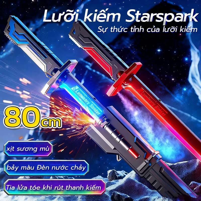 Quà Giáng sinh -Đồ chơi kiếm phát sáng hiệu ứng tia lửa thực sự được trang bị hệ thống sạc pin để chơi lâu dài nút bật chế độ máu và hệ thống phun siêu nhỏ để tạo hiệu ứng hoạt hình thú vị với nhiều chế độ chiếu sáng để lựa chọn 