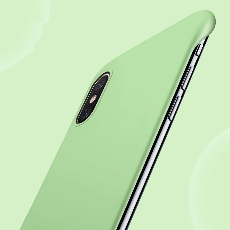 Ốp Điện Thoại, Dành Cho iPhone XR X XS Max, Màu Trơn Kẹo Lì Mỏng, Chất Liệu PC Cứng, Thiết Kế Không Khung, Vỏ Điện Thoại 3